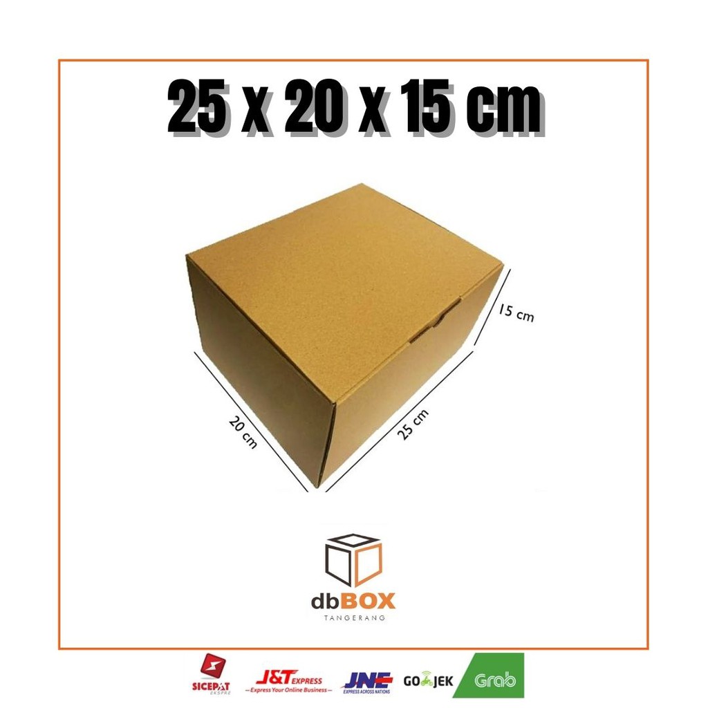 

Kardus 25x20x15 cm | Box Die Cut dan Easy Usage | Box Kue Tart | Box Aksesoris | Box Pizza