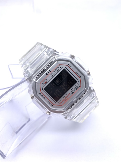 Harga Grosir Jam Tangan 511 Digital Water Resistant Strap Rubber Transpran