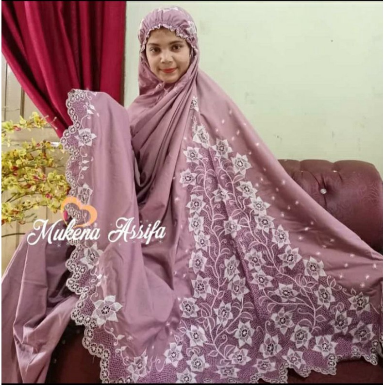 MUKENA DEWASA BORDIR PUNGGUNG MUKENA BORDIR PADANG BUKITTINGGI