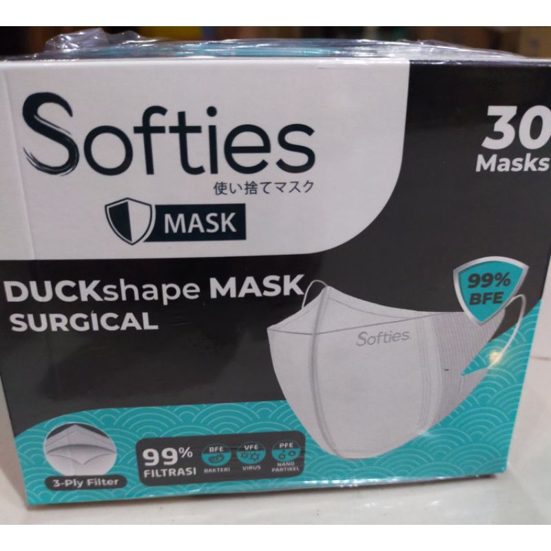 Softies Duckshape Mask Surgical isi 30 masker