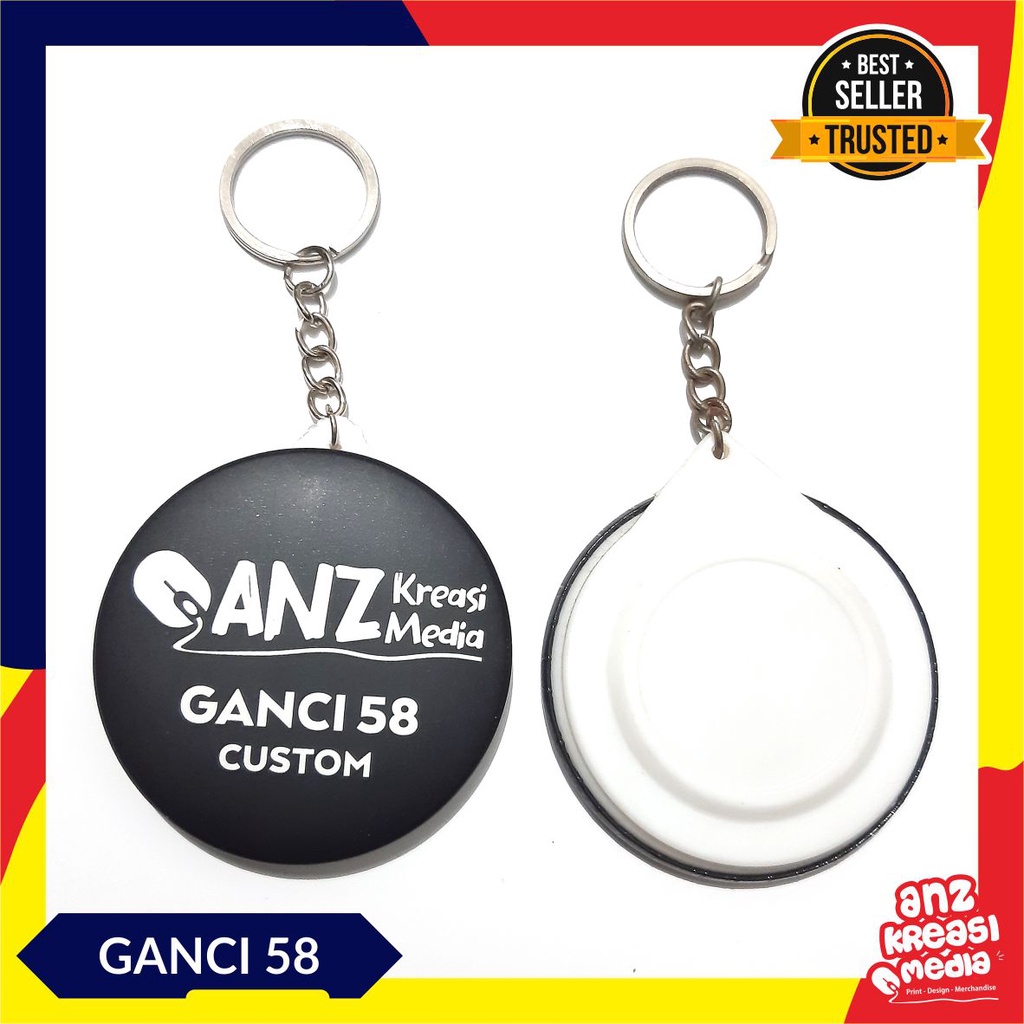 GANTUNGAN KUNCI 58mm CUSTOM SOUVENIR MURAH KADO UNIK