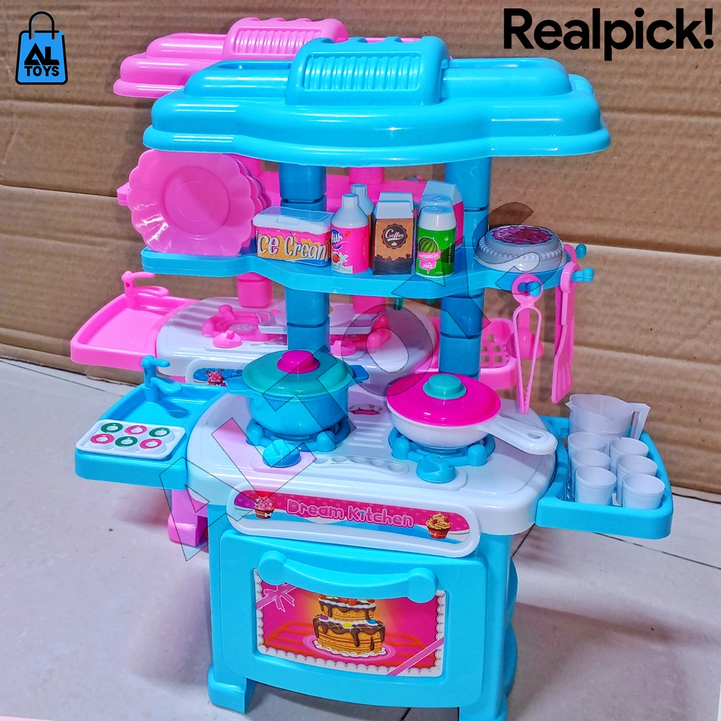 Mainan Anak Perempuan Kompor Alat Masak Masakan Kitchen Set
