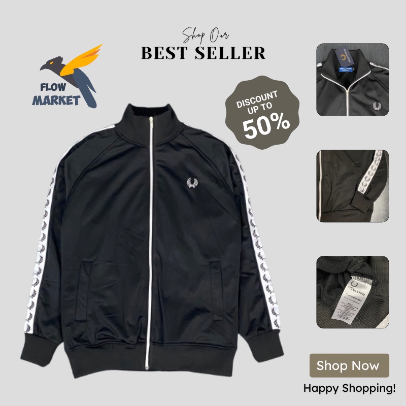 Jaket Tracktop Pred Ferry Casual Sport Olahraga Training Pria Wanita Dewasa Cowok Murah Keren Terbar