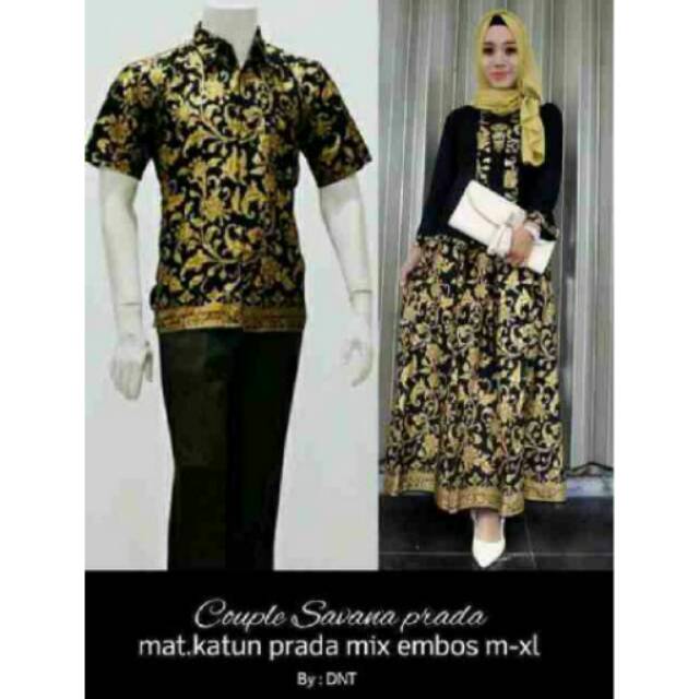 Maura Couple Sania Ruffle Batik  Couple ori  Ndoro jowi 