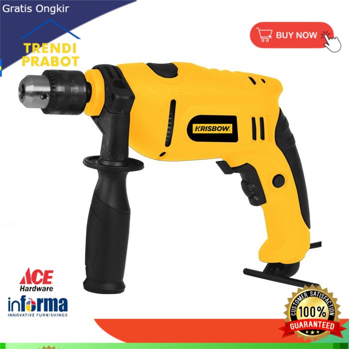 krisbow bor listrik 13mm 650w