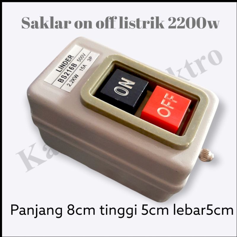 Saklar On Off Listrik Besar 2200 watt