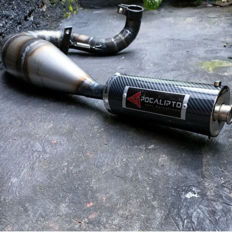 Knalpot Vespa Spartan 200cc buang kiri