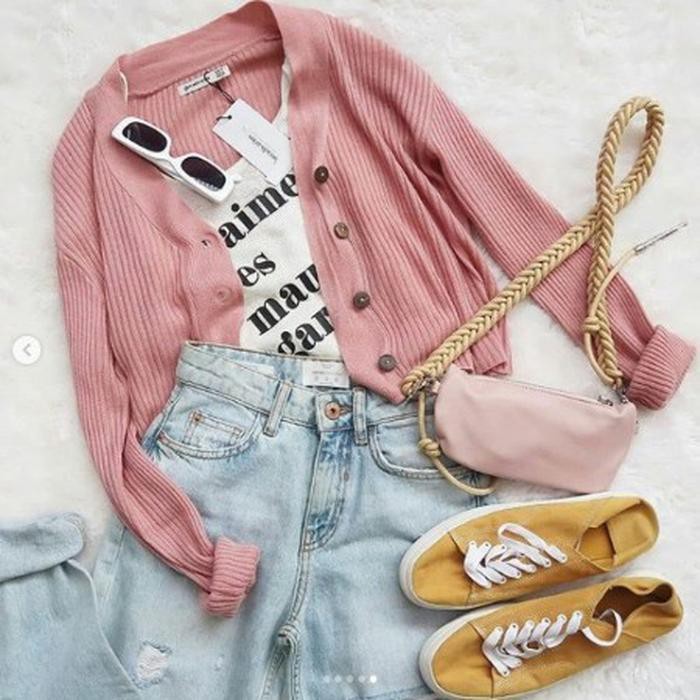 WILLY CARDY - Cardigan Kancing Batok - Cardigan Crop Rajut - Cardigan Crop - Kardigan basic Polos Kardigan Rajut Wanita - Knit Kardigan - Cardigan Rajut Kancing / Willy Crop Cardy Rajut-dusty