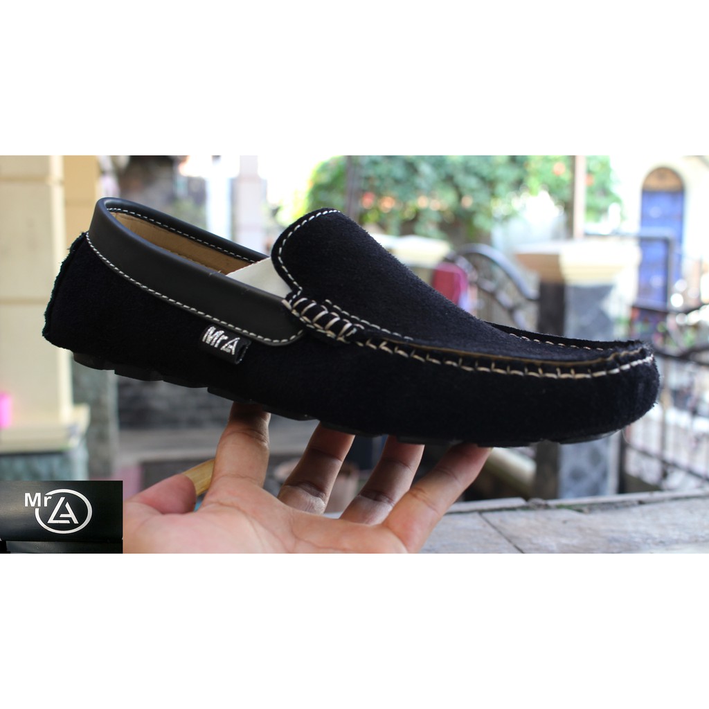 Obral Sepatu Mocasin,Mr.La Original kulit suade