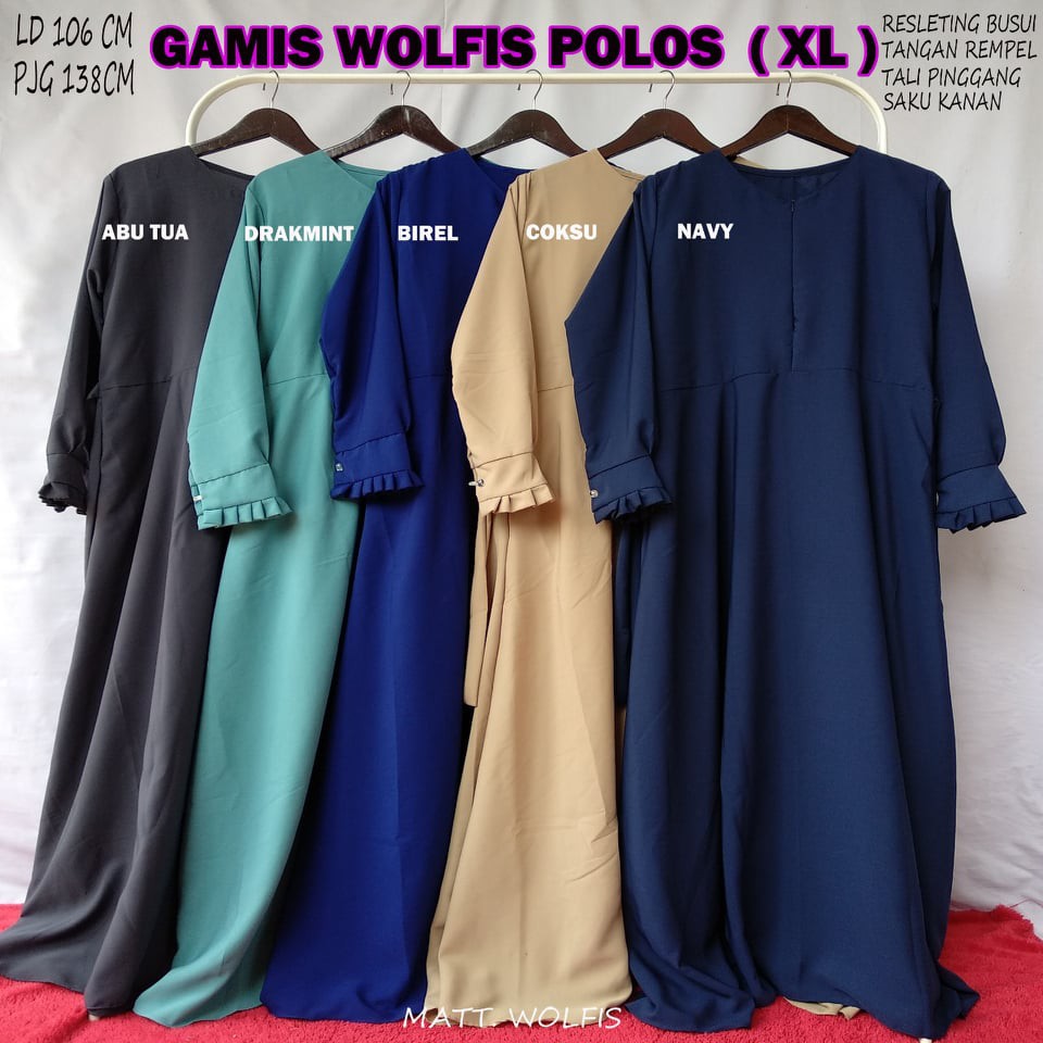 GAMIS POLOS WOLFIS REMPEL TANGAN