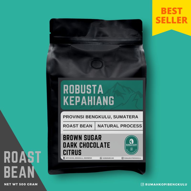 

Kopi Robusta Bengkulu (Roast Bean) 500g