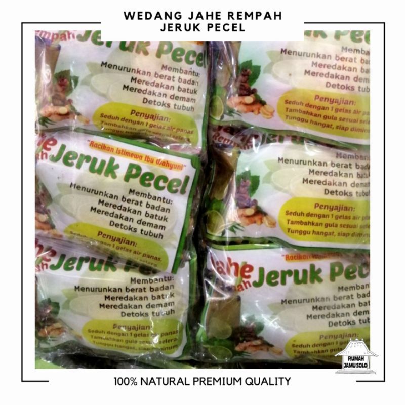 

Wedang Jahe rempah jeruk pecel