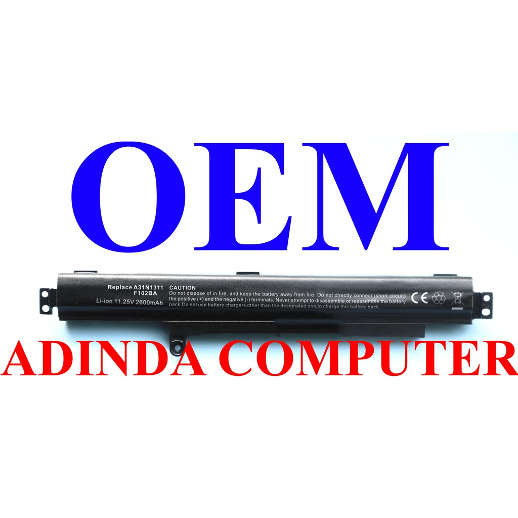 BATERAI ASUS A31N1311 X102BA X102 F102 X102B