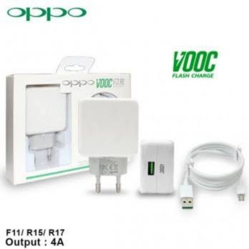 CHARGER OPPO R17 3.0A ORIGINAL VOOC FAST CHARGING MICRO USB &amp; TIPE-C