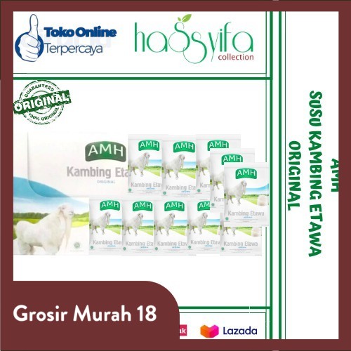 

AMH SUSU KAMBING ETAWA RASA VANILA ORIGINAL KEMASAN BOX ISI 10 SACHET