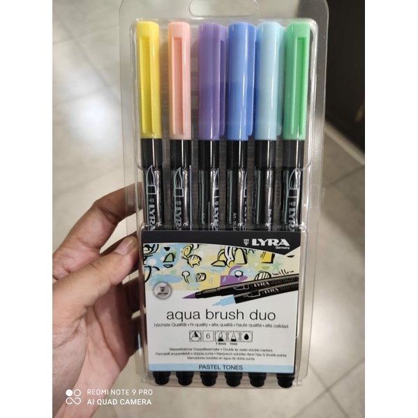 

Lyra aqua brush duo atau brushpen isi 6 warna