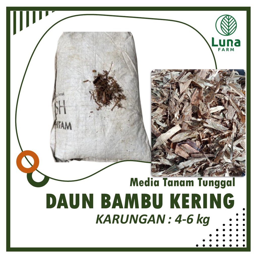 Media Tanam Humus Daun Bambu Kering Karungan Murah  Cocok Untuk Aglaonema Anthurium Monstera