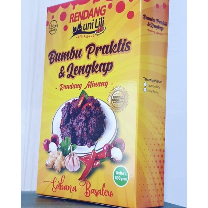 

TERBARU Bumbu Rendang Praktis & Lengkap Rendang Uni Lili PROMO