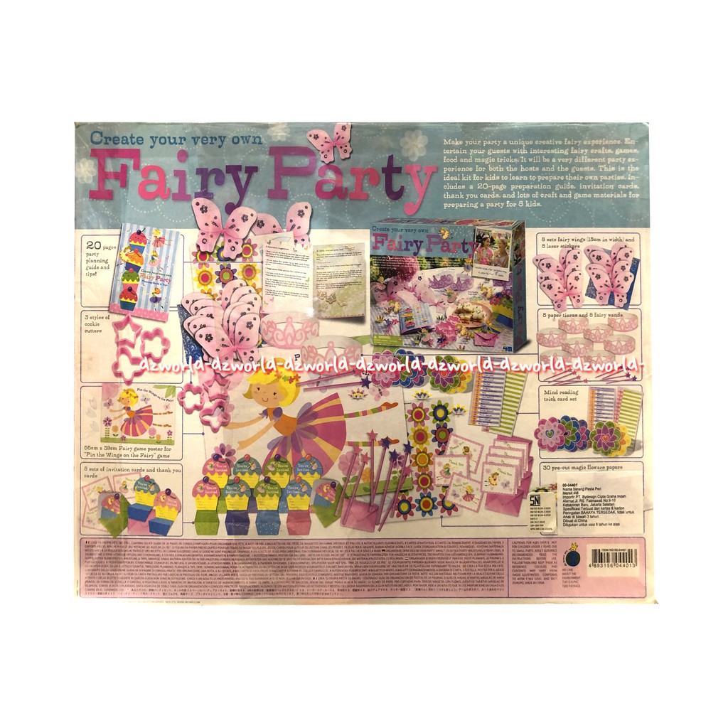 Fairy Party 4M Create Your Own Mainan Kreasi Anak Membuat Hiasan Pesta