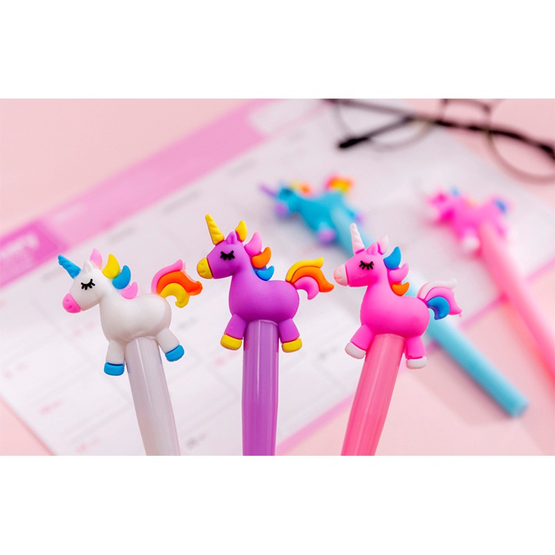 MoonLand COD Pena PONY LED Lucu LED Unicorn Pen Murah Produk Import 443