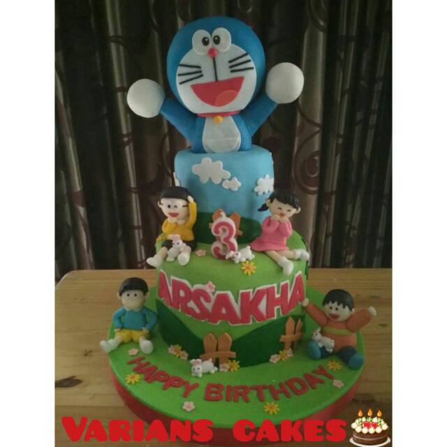 

KUE ULANG TAHUN DORAEMON & KAWAN FONDANT / VARIANS CAKES