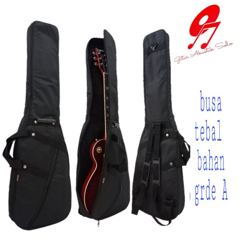 tas gitar eletrik/listrik busa tebal