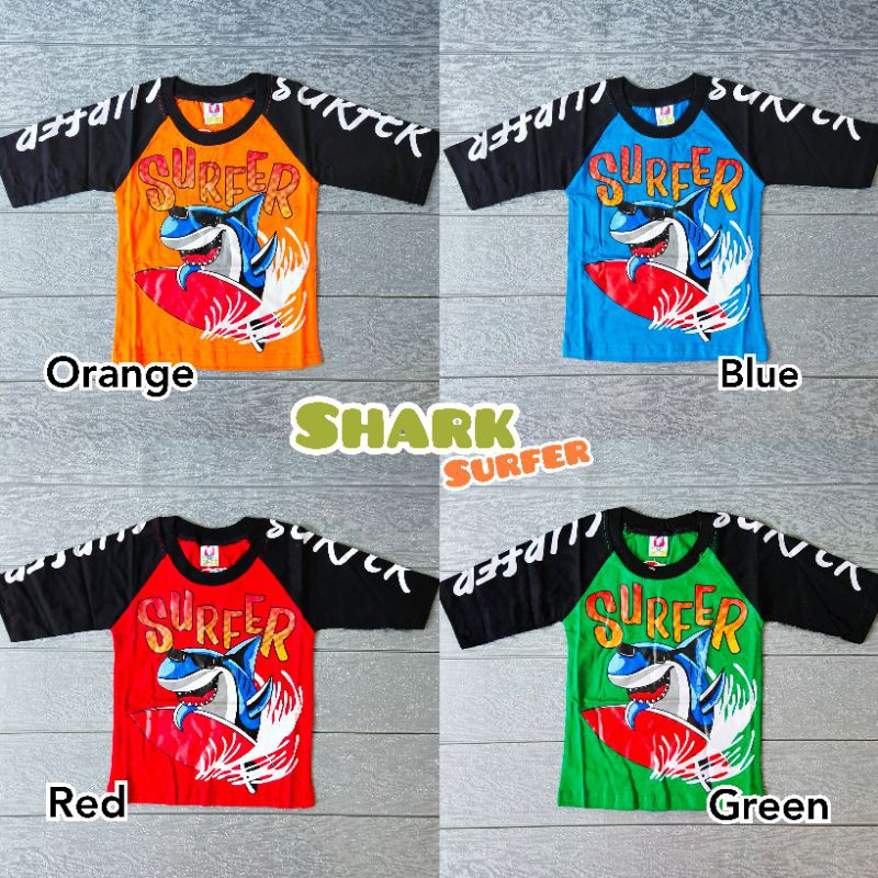 COD Kaos atasan Surfer M35 usia 1-2 tahun balita /  anak laki laki / boy / cowok kado murah lucu