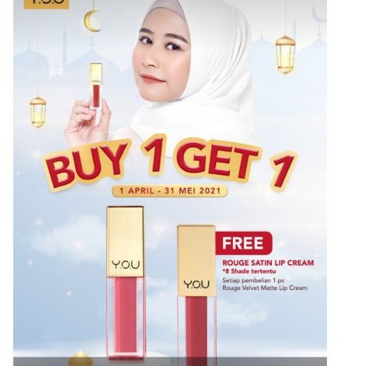 Y.O.UROUGE SATIN LIPCREAM