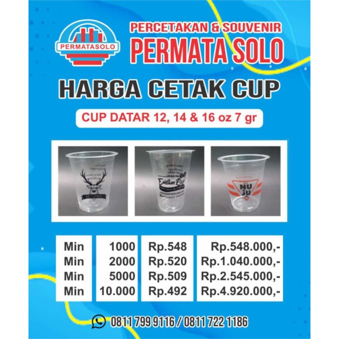 

Cup Datar 12,14 ,16(7gram)