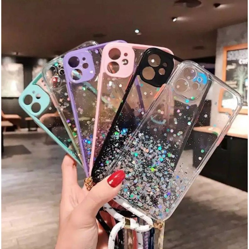 CANDY GLITTER+TALI CASE SAMSUNG A01 CORE,A31,A71,XIAOMI NOTE 9 PRO, REDMI 9A