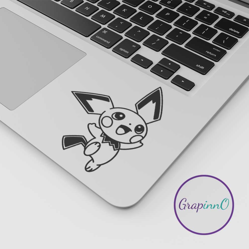 Anime Decal Sticker Pokemon Pichu Stiker Laptop