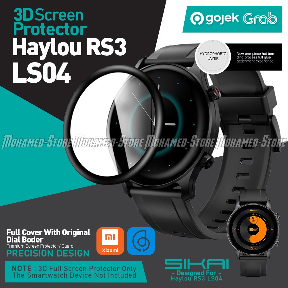 Curved Anti Gores 3D Full Cover for Haylou RS3 LS04 Screen Protector