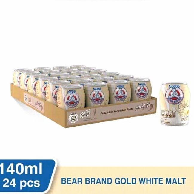 

[COD] Bear brand gold 140ml, 1 dus ( isi 24 kaleng), exp: mei 2022. gosend. [COD]