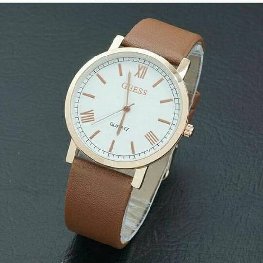 PROMO jam tangan guess wanita / jtr 790 coklat