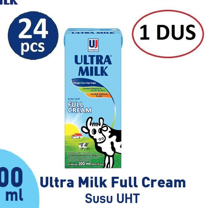 

Susu Ultra Full Cream - 200 ml - 1 DUS ISI 24 케