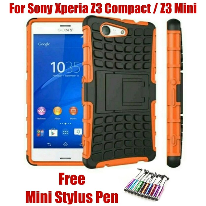 Terbaru  RUGGED ARMOR Sony Xperia Z3 Compact   Z3 Mini Back Case Hard Soft Case  Limited