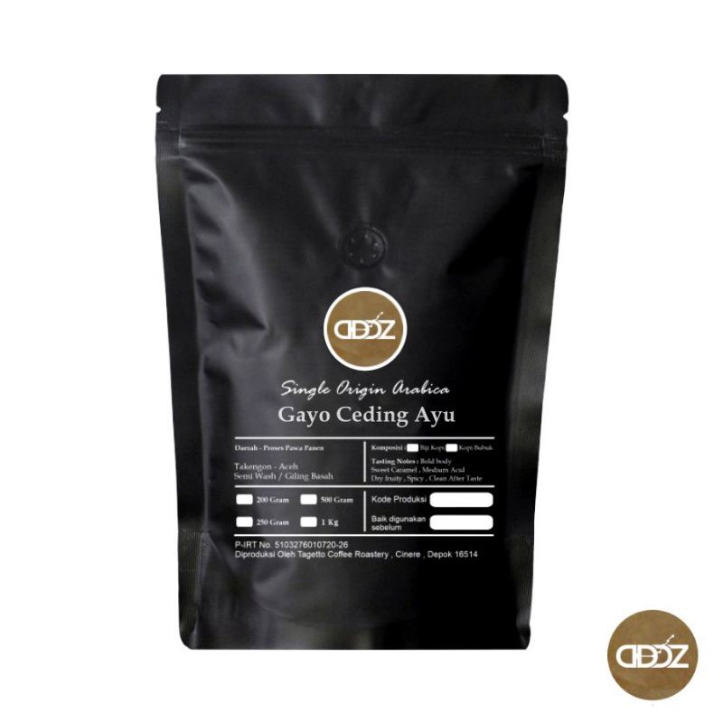 

KOPI ARABIKA GAYO CEDING AYU 200GR SPECIALTY (BIJI / BUBUK)