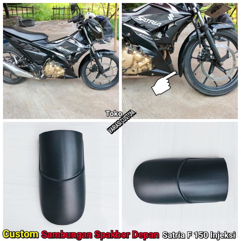 Asesoris satria fu Injeksi Sambungan spakbor sepakbor depan Variasi Custom