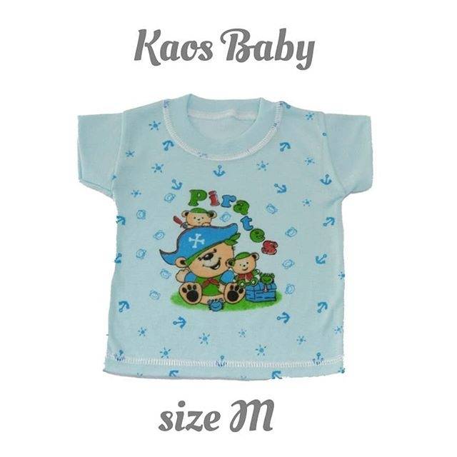 Kaos Oblong Bayi size M/Kaos Bayi (Sablon)