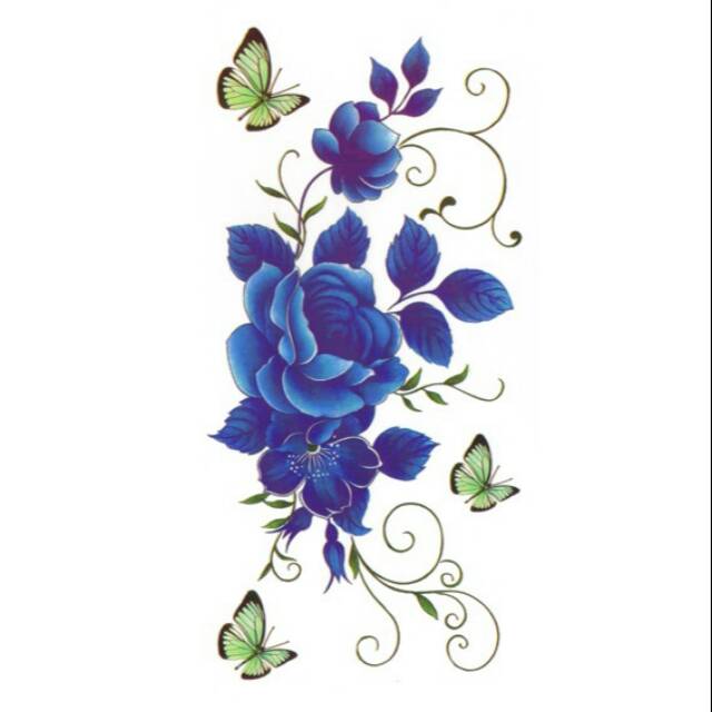 

POTATOO BLUEISH FLEUR Temporary Tatto Sticker