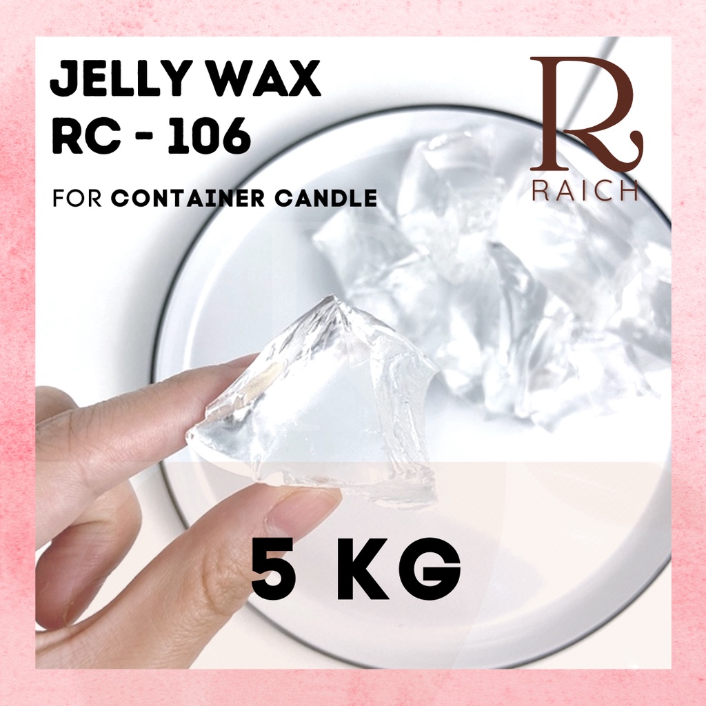 Raw Jelly Wax Gel 5KG Kristal Cyrstal Clear Bening Tembus Pandang Lilin Kerajinan Tangan DIY Candle Transparan