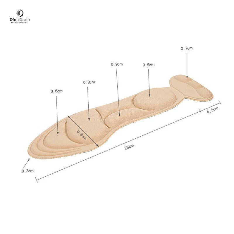 [BAYAR DI TEMPAT] 1 Pasang Insole 7 in 1 Pad dan T-Shape Untuk Sepatu High Heel / Bantalan Sol Sepatu Anti Lecet Anti Kebesaran