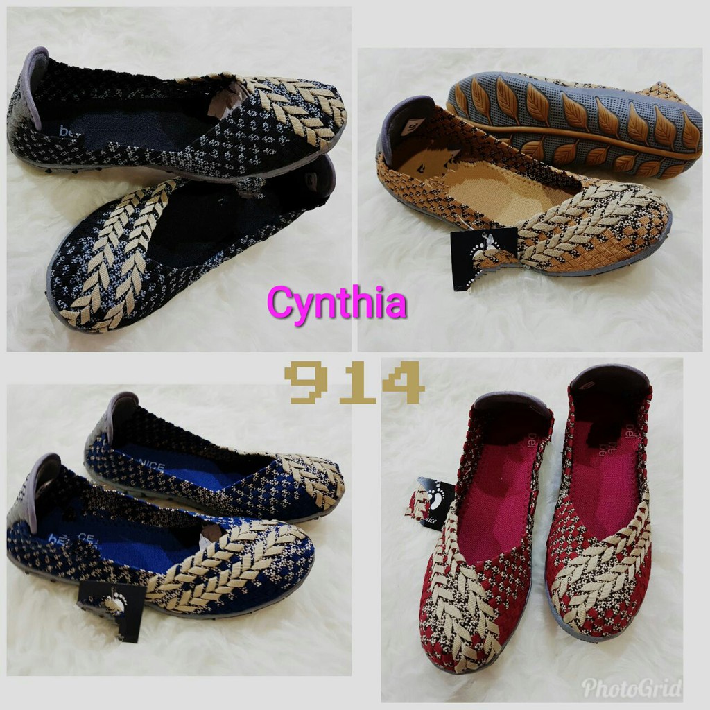 sepatu rajut flat cynthia 914