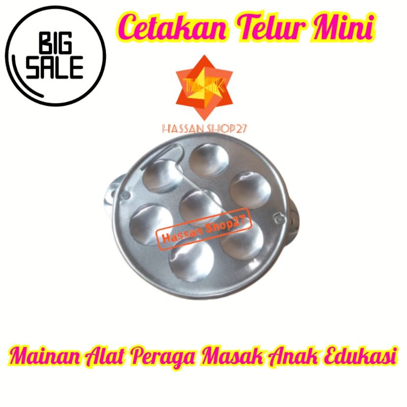Mainan cetakan telur mini / mainan masak masakan mini