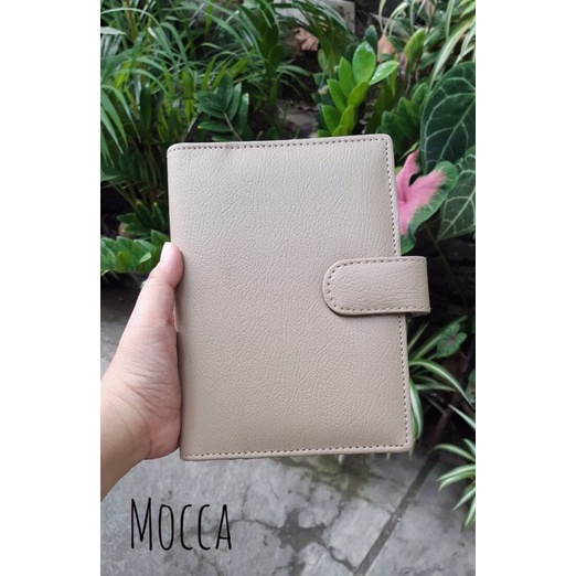 Binder A6 Ring 6 Buku Agenda Catatan Keuangan Harian Tabungan Target Bulanan Loose Leaf Pembatas Binder Daily Planner Tempat Penyimpanan File Folder Akuntansi Binder Kulih Ziplock Card-7