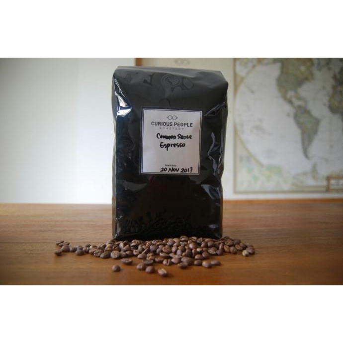 

BIJI KOPI ESPRESSO BLEND - COMMON SENSE ESPRESSO - 100% ARABIKA 500 GR
