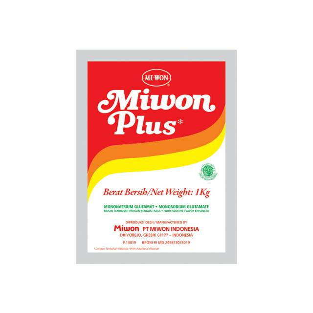 

Miwon Plus 1 kg Kekuatan 4x miwon Reguler