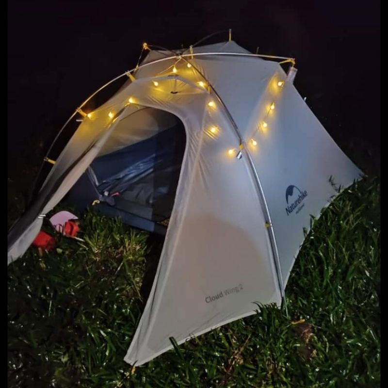 Lampu led lampu hias lampu tenda baterai AA