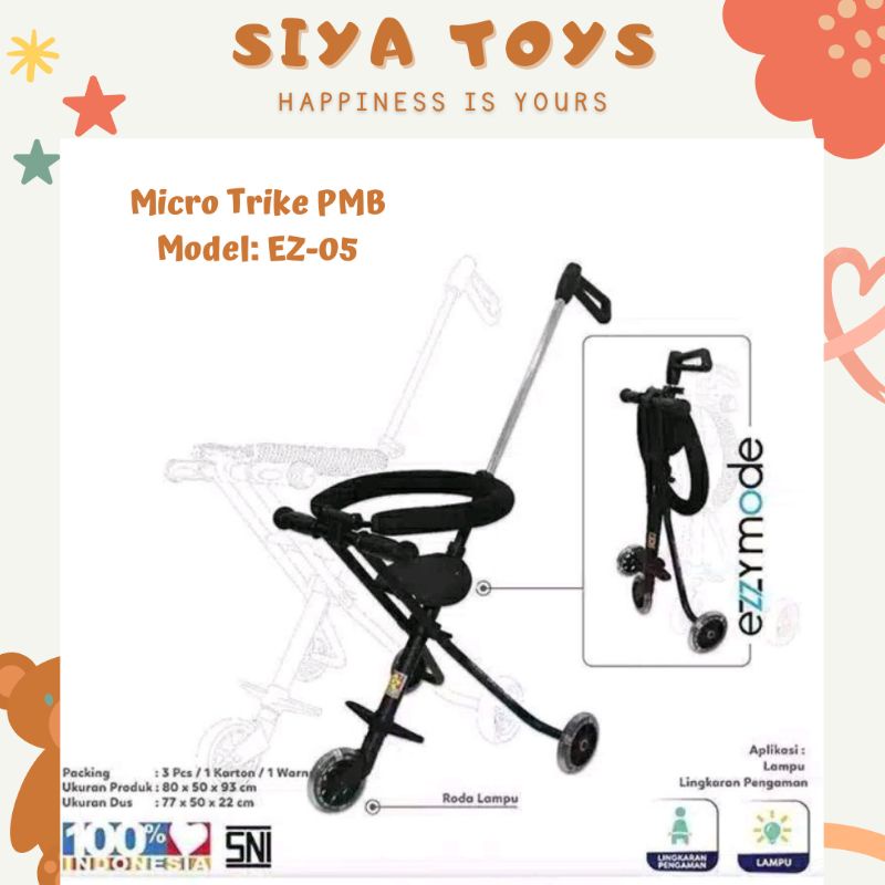 SIYA✨ FREE KARDUS &amp; BUBBLEWRAP STROLLER ANAK/EZZY STROLLER PMB S-05 MINI TRIKE