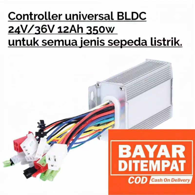 CONTROLLER UNIVERSAL BLDC 24V/36V 12AH 350W UNIVERSAL